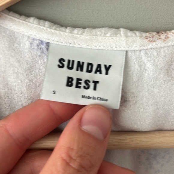 Sunday Best Floral Ruffle Wrap Dress – Size Small - Picture 3 of 4